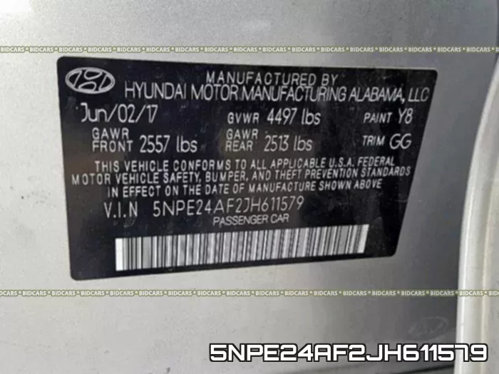 5NPE24AF2JH611579 фото 2