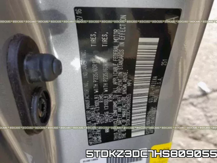 5TDKZ3DC7HS809055 фото 2