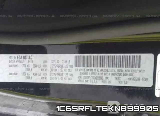 1C6SRFLT6KN899905 фото 9