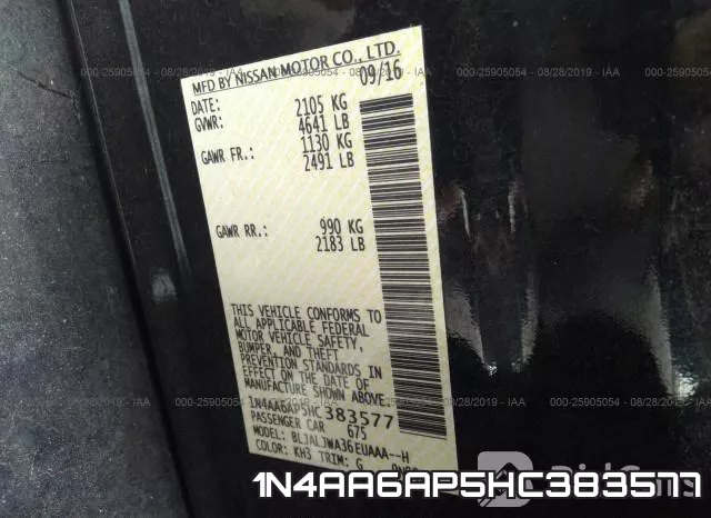 1N4AA6AP5HC383577 фото 9