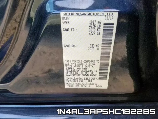 1N4AL3AP5HC182285 фото 2