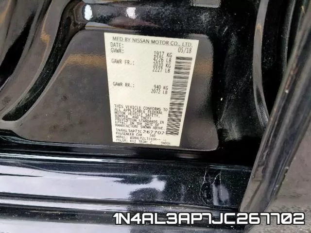 1N4AL3AP7JC267702 фото 2