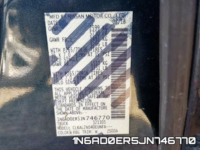1N6AD0ER5JN746770 фото 2