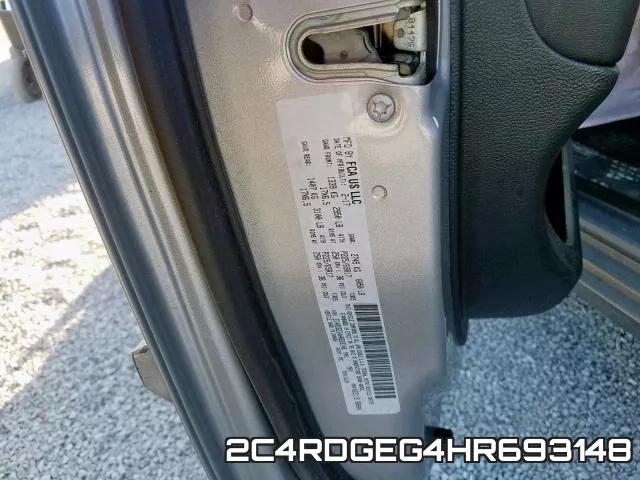 2C4RDGEG4HR693148 фото 2