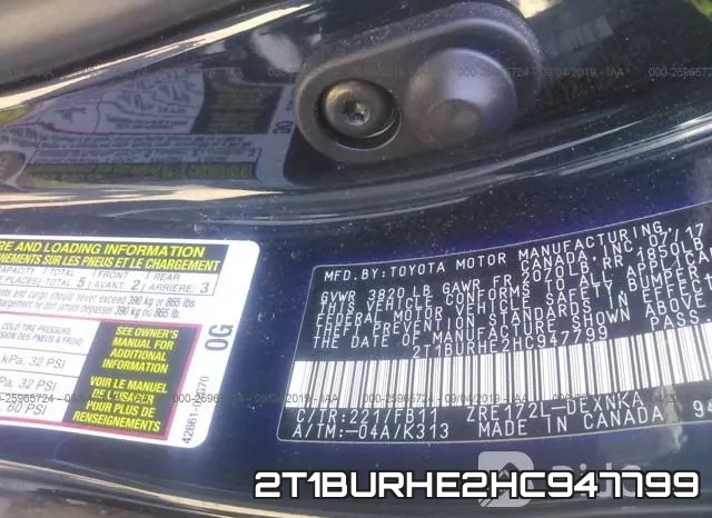 2T1BURHE2HC947799 фото 10