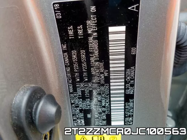 2T2ZZMCA0JC100563 фото 2