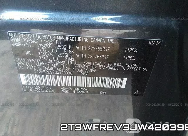 2T3WFREV3JW420396 фото 10