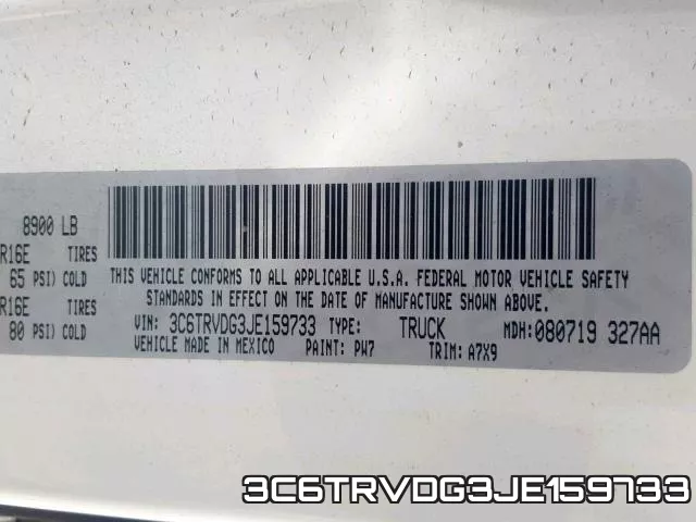 3C6TRVDG3JE159733 фото 2