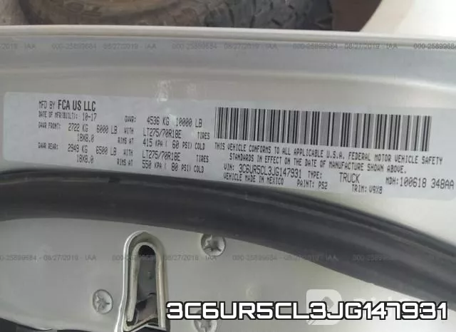 3C6UR5CL3JG147931 фото 10