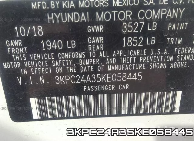 3KPC24A35KE058445 фото 9