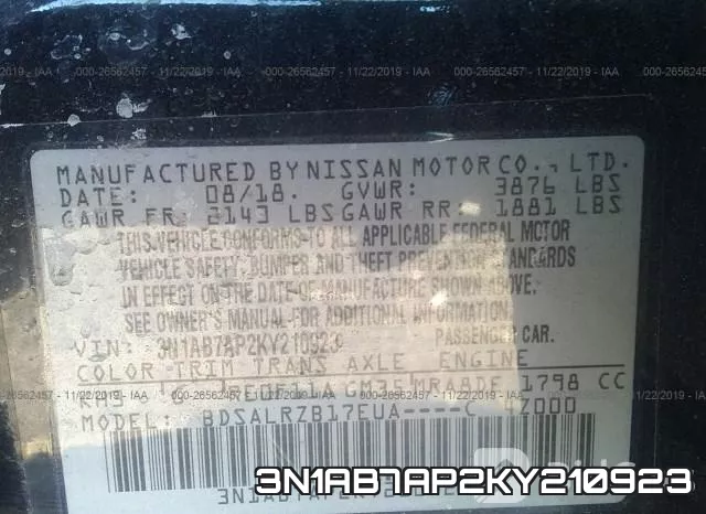 3N1AB7AP2KY210923 фото 10