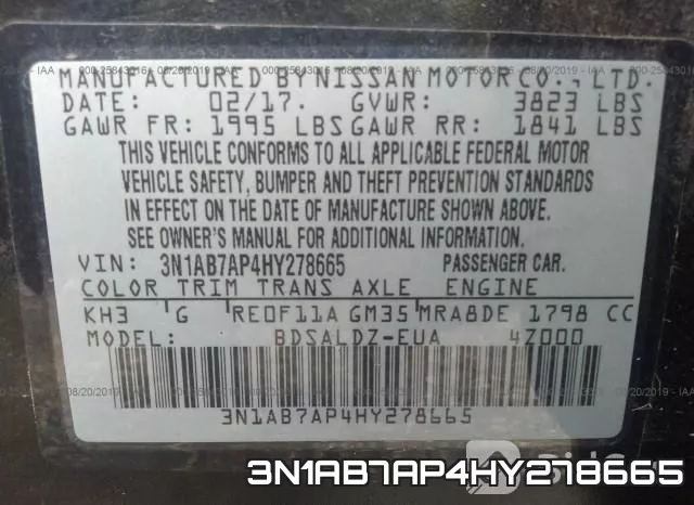 3N1AB7AP4HY278665 фото 8