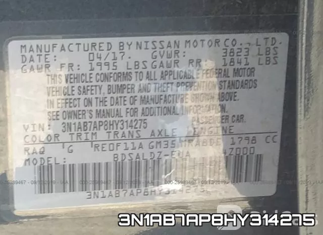 3N1AB7AP8HY314275 фото 10