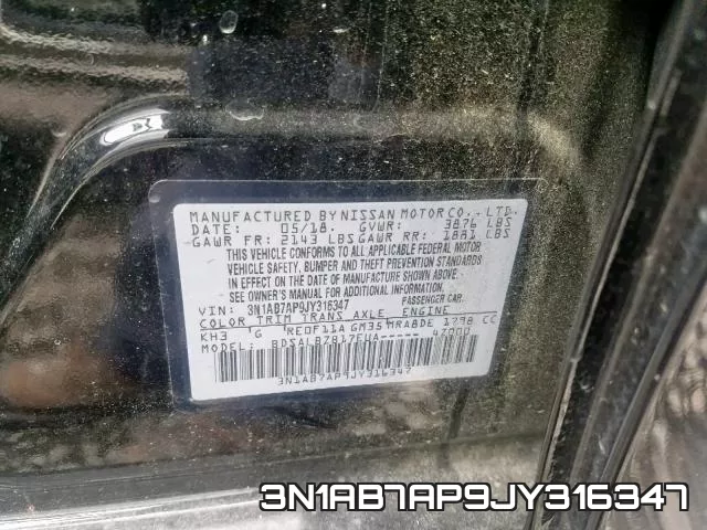 3N1AB7AP9JY316347 фото 2