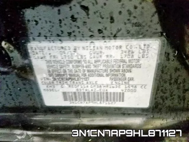 3N1CN7AP9HL871127 фото 2