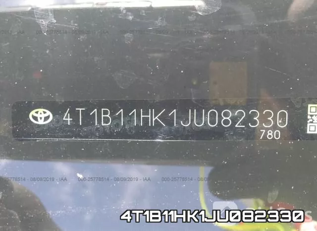 4T1B11HK1JU082330 фото 10