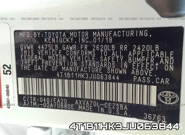 4T1B11HK3JU063844 фото 10