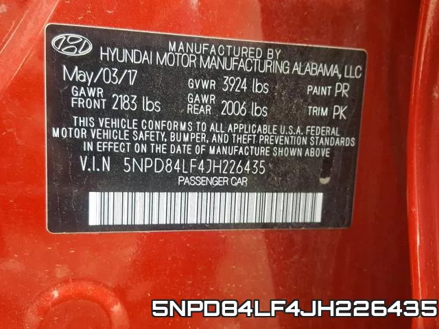 5NPD84LF4JH226435 фото 2