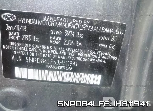 5NPD84LF6JH311941 фото 10