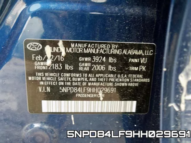 5NPD84LF9HH029691 фото 2