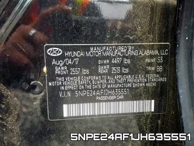 5NPE24AF1JH635551 фото 2