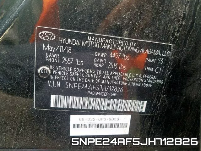 5NPE24AF5JH712826 фото 2