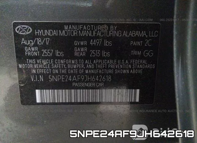 5NPE24AF9JH642618 фото 9