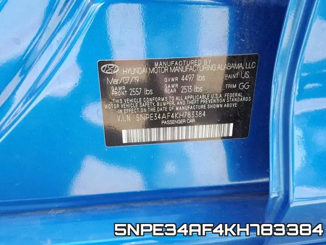 5NPE34AF4KH783384 фото 2