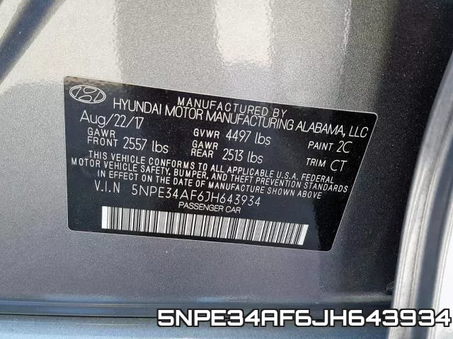 5NPE34AF6JH643934 фото 2