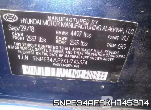 5NPE34AF9KH745374 фото 10