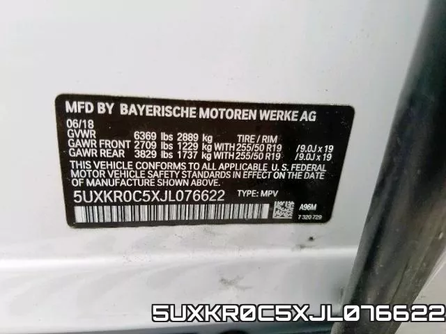 5UXKR0C5XJL076622 фото 2