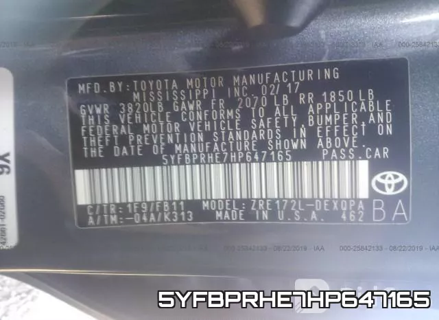 5YFBPRHE7HP647165 фото 10