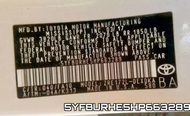 5YFBURHE5HP663289 фото 2