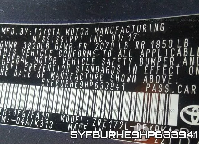 5YFBURHE9HP633941 фото 10