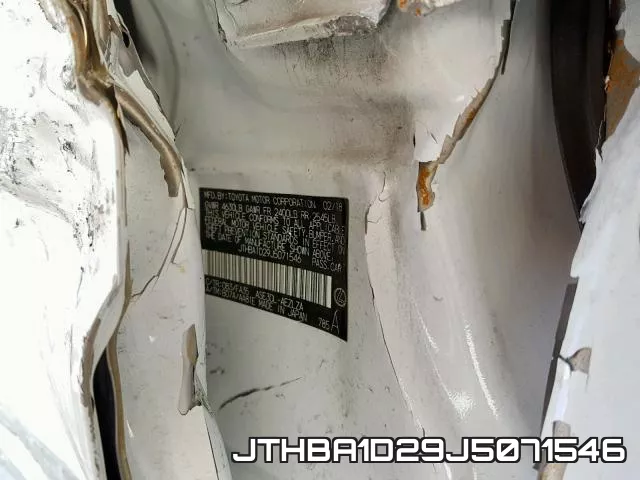 JTHBA1D29J5071546 фото 2