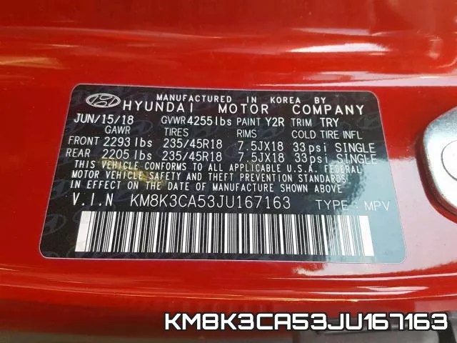 KM8K3CA53JU167163 фото 2