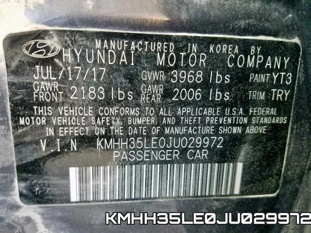 KMHH35LE0JU029972 фото 2