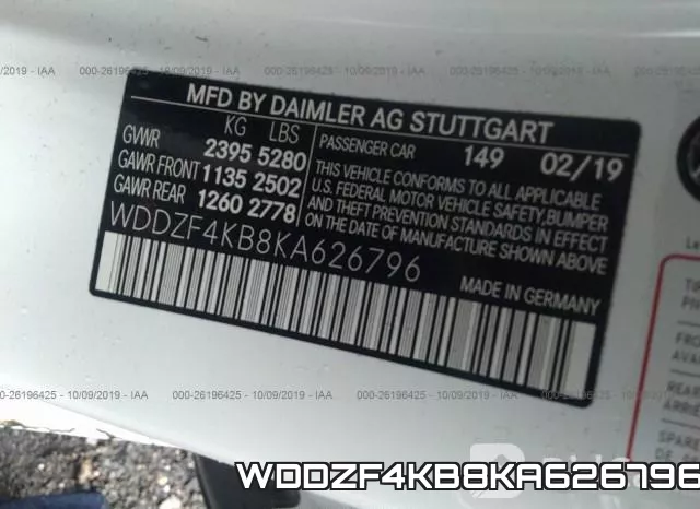 WDDZF4KB8KA626796 фото 9
