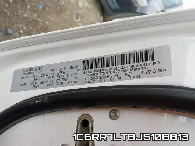 1C6RR7LT8JS108813 фото 2