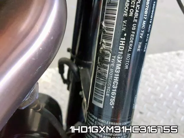 1HD1GXM31HC316755 фото 2