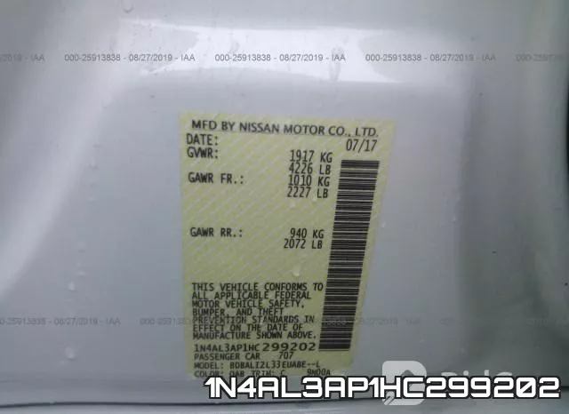 1N4AL3AP1HC299202 фото 10