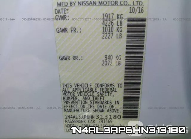 1N4AL3AP6HN313180 фото 10