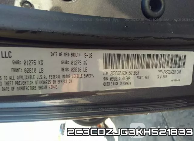 2C3CDZJG3KH521833 фото 10