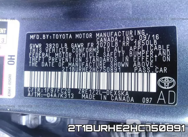 2T1BURHE2HC750891 фото 10