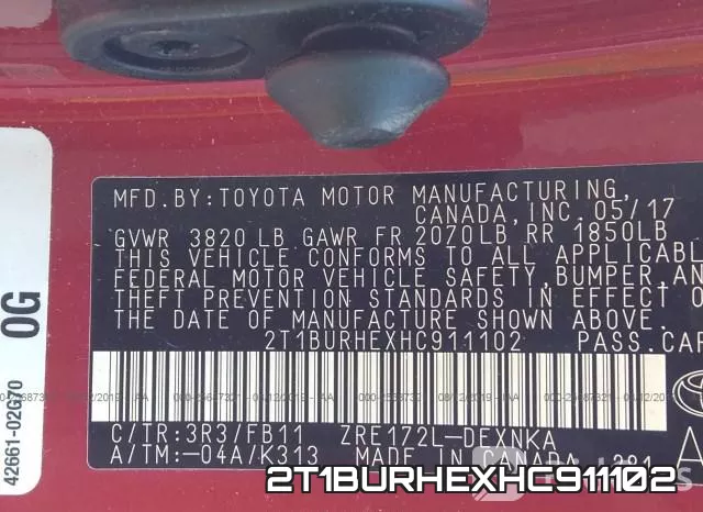 2T1BURHEXHC911102 фото 10