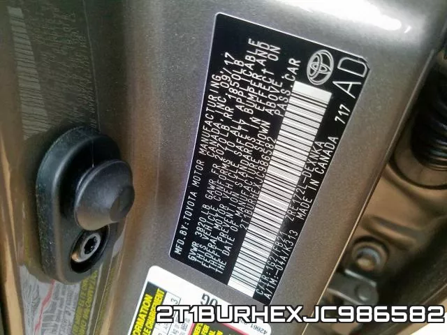 2T1BURHEXJC986582 фото 2