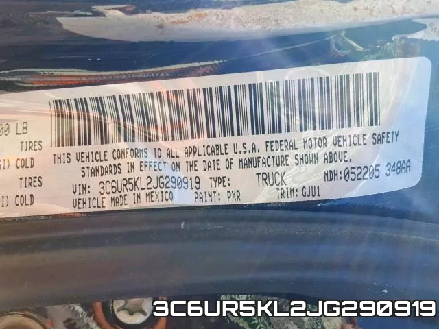 3C6UR5KL2JG290919 фото 2