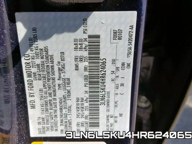 3LN6L5KU4HR624065 фото 2