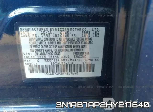3N1AB7AP2HY217640 фото 10