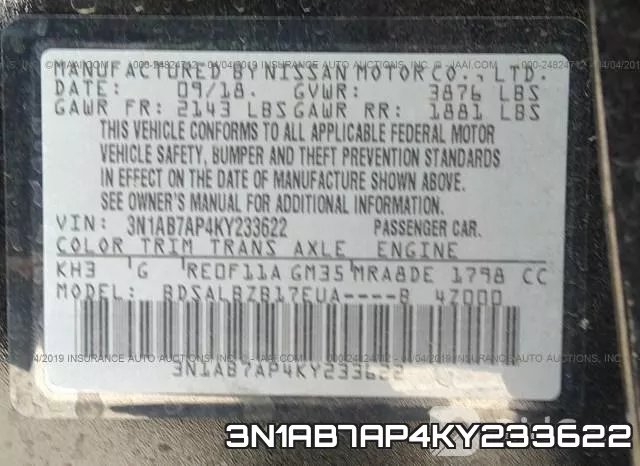 3N1AB7AP4KY233622 фото 10